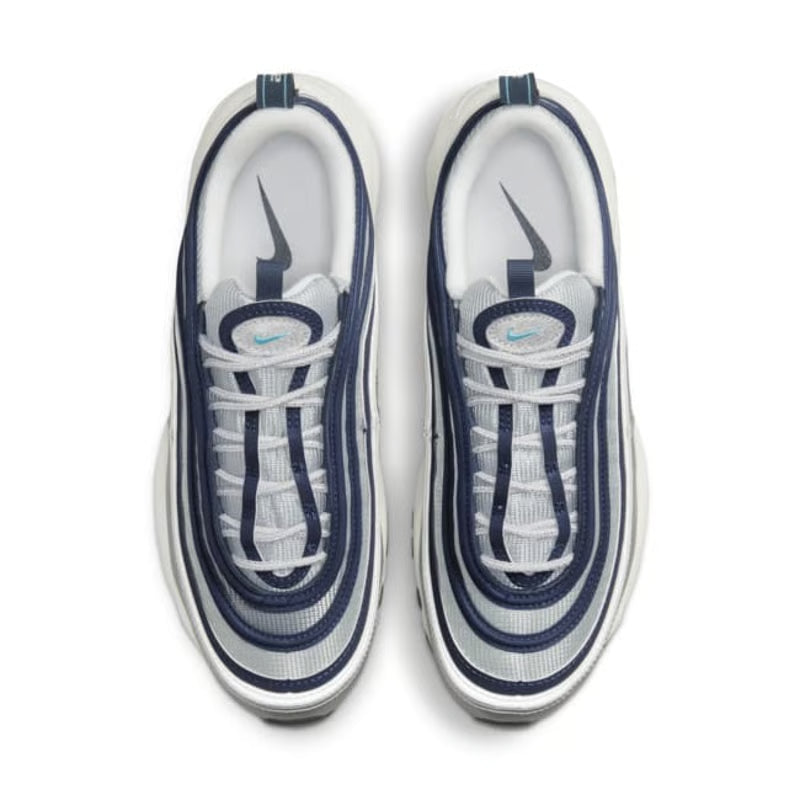 Nike Air Max 97 “Metallic Silver & Chlorine Blue” (Men’s)